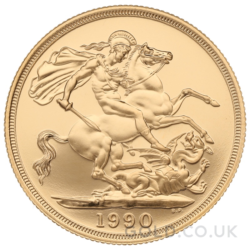 1990 Proof £2 Coin Gold Double Sovereign