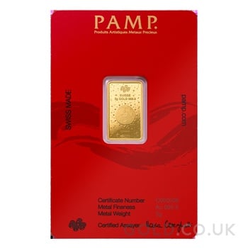 5g Gold Bar 2025 Year of the Snake PAMP