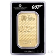 1oz Diamonds are Forever James Bond Gold Bar