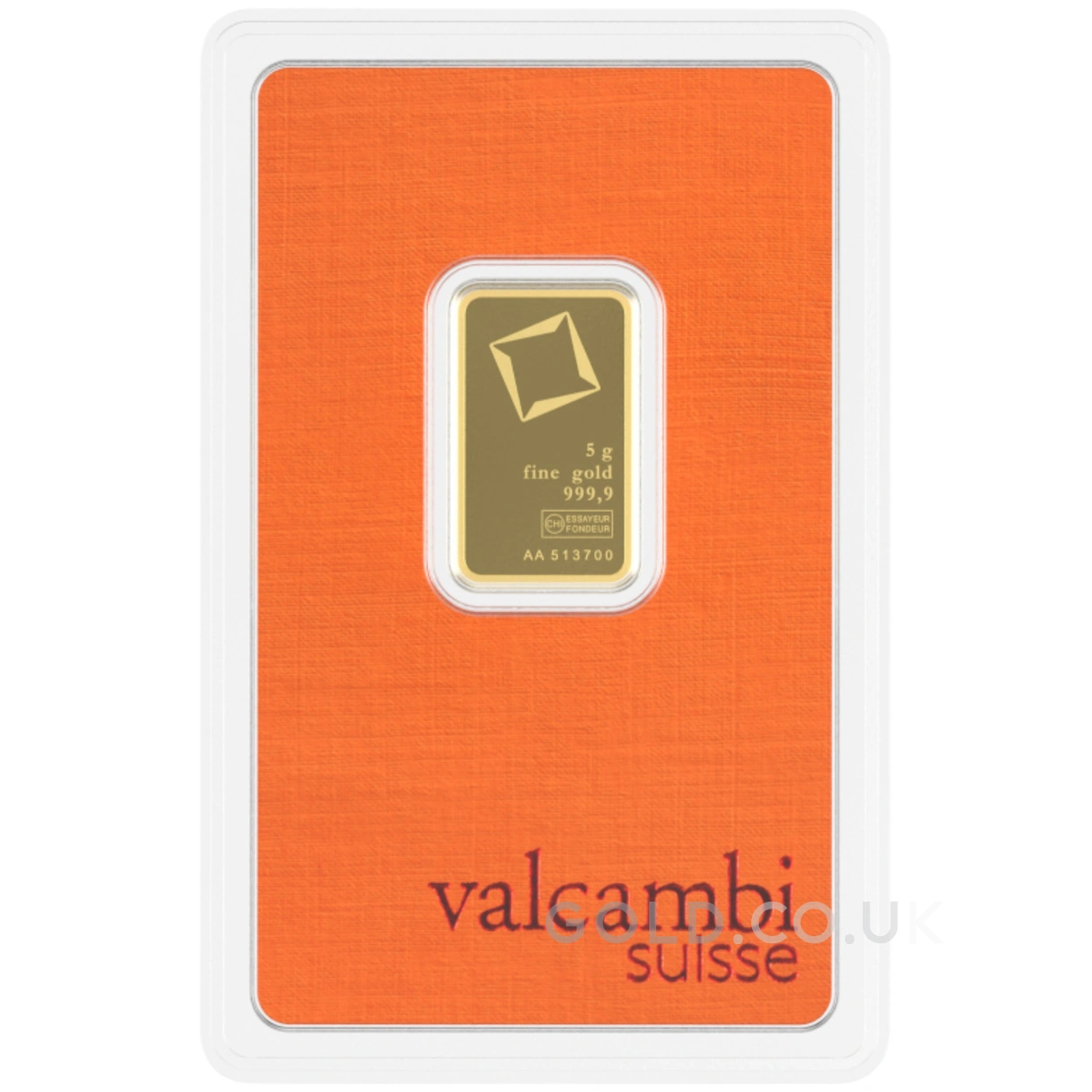 5g Gold Bar Valcambi