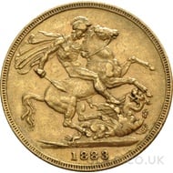 1883 Victoria Young Head Gold Sovereign (Sydney Mint)