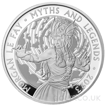 2023 Proof Morgan le Fay Silver Coin Myths & Legends 1oz Boxed