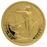 1999 1/4oz Gold Proof Britannia
