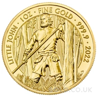 2022 Gold Royal Mint Myths & Legends Coin Little John 1oz