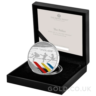 2023 Proof 1oz The Police Silver Coin Music Legends Boxed