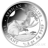 Somalian Elephant 1 Ounce Silver Coin (2023)