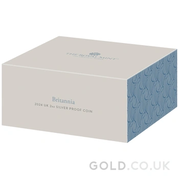 2024 Britannia 2oz Silver Proof Coin Boxed