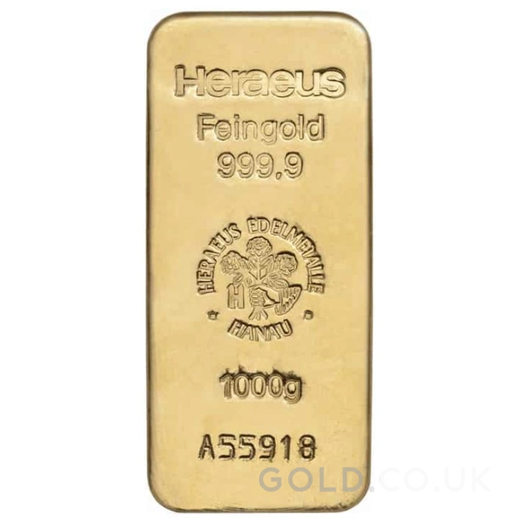1kg Gold Bar Heraeus