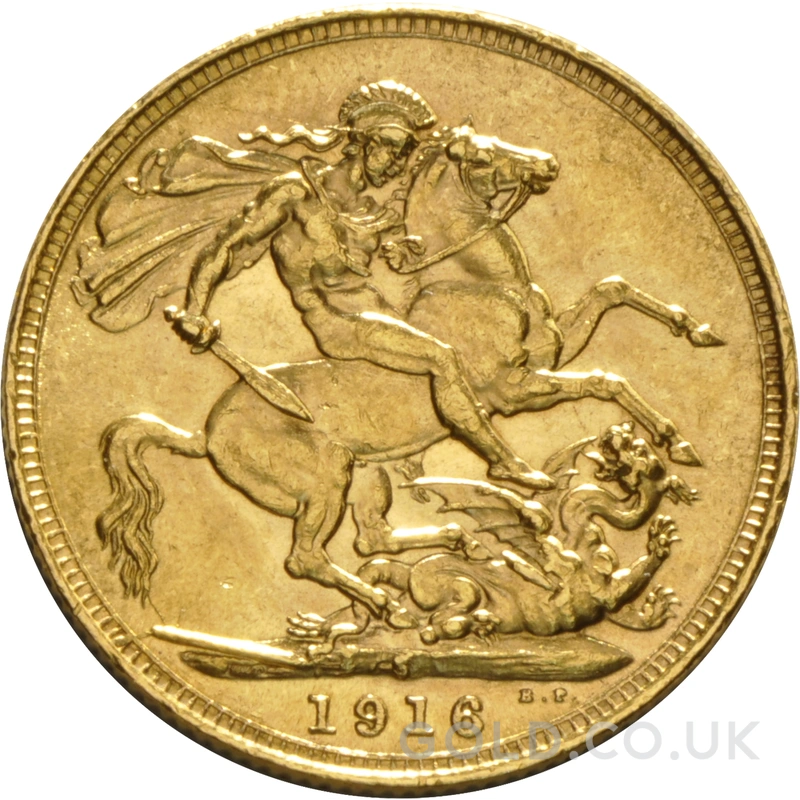 1916 Gold Sovereign Coin George V Sydney