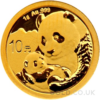 2019 1g Chinese Panda Gold Coin