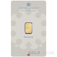 1g Britannia Minted Gold Bar