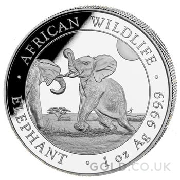2024 1oz African Wildlife Elephant Silver Coin