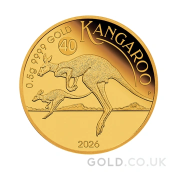 2026 0.5g Australian Mini Roo Proof Gold Coin