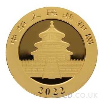 2022 30g Chinese Panda Gold Coin