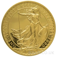 1990 Gold Proof Britannia Coin 1oz