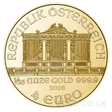 2026 1/25oz Gold Philharmonic Coin