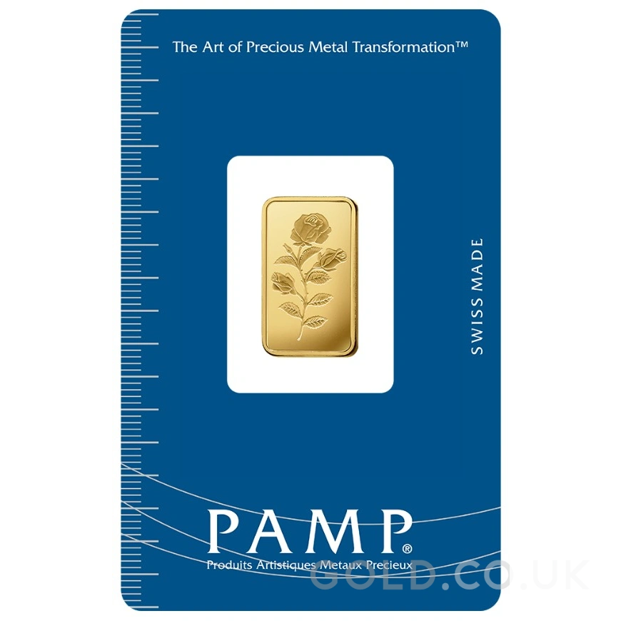 5g Gold Bar Rosa Minted PAMP