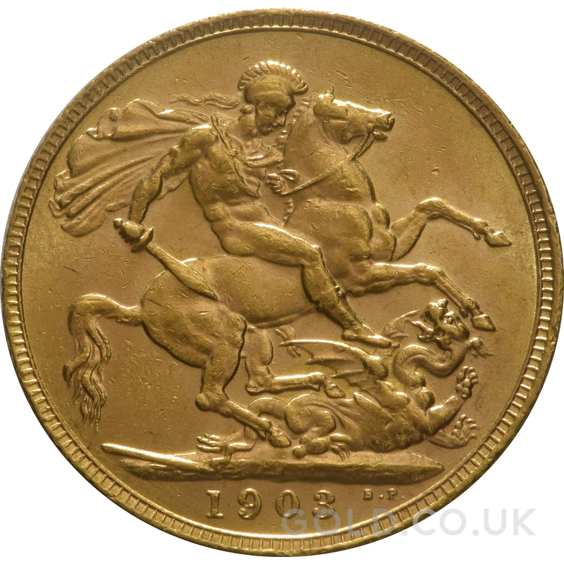 1903 Gold Sovereign Coin Edward VII