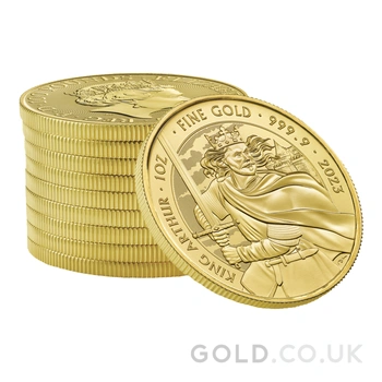 2023 King Arthur Gold Coin Myths & Legends 1oz