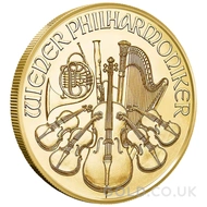 Austrian 1/2 Philharmonic Gold Coins