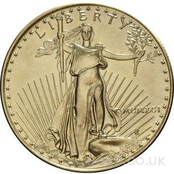 1991 American Eagle Gold Coin 1oz MCMXCI