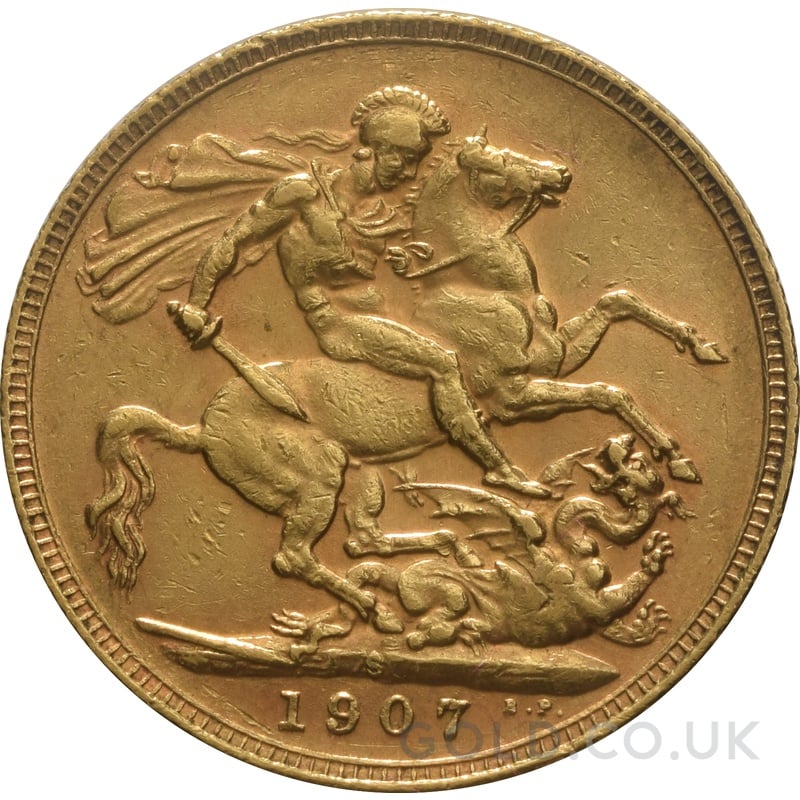 1907 Gold Sovereign Coin Edward VII Sydney
