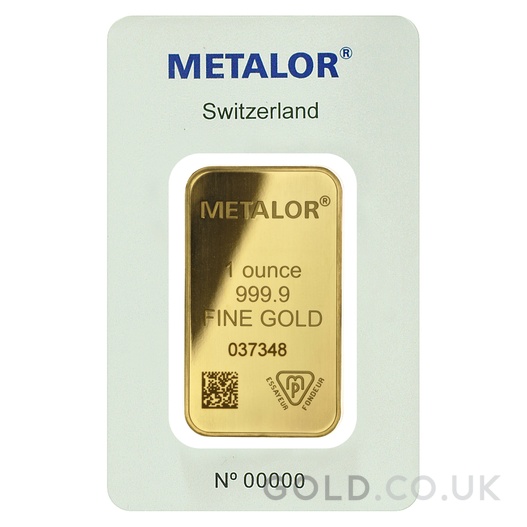 1oz Gold Bar Metalor