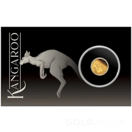 Mini Roo 0.5g Gold Proof Coin in Card (2024)