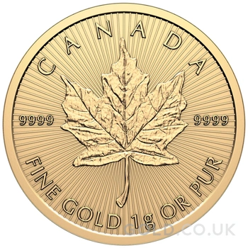 2026 MapleGram 25 x 1g Gold Coins
