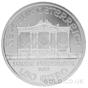 2012 Austrian Philharmonic Silver Coin 1oz