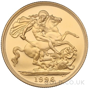 1996 Proof £2 Coin Gold Double Sovereign
