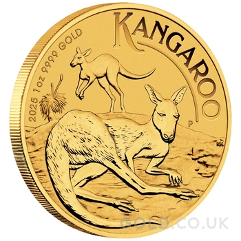 2025 1oz Australian Kangaroo Gold Nugget Coin