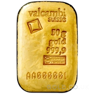50g Valcambi Gold Bar Cast