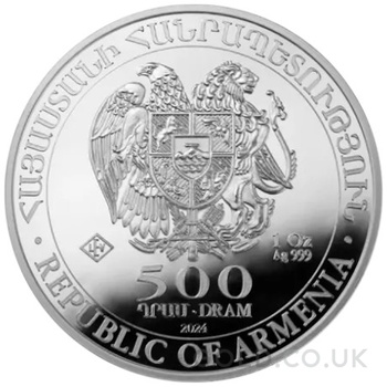 2024 Armenian Noah's Ark Silver Coin 1oz