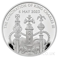 2023 2023 Coronation of King Charles III Piedfort £5 Proof Crown Silver Coin