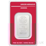 20g Argor-Heraeus Silver Bar