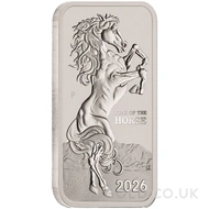 1oz Perth Mint Lunar Horsen Silver Bar