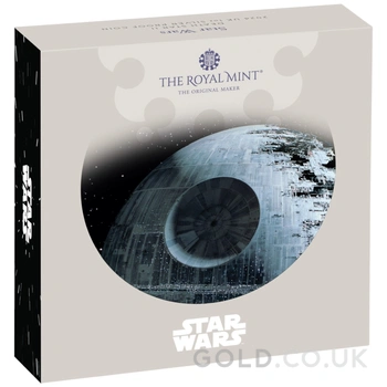 2024 1oz Star Wars Death Star Proof Silver Coin Boxed