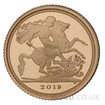 2019 Proof Gold Sovereign 3 Coin Standard Set Boxed