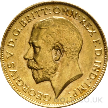 1915 Gold Half Sovereign George V Perth
