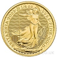 King Charles III Quarter Ounce Gold Britannia Coin (2023)