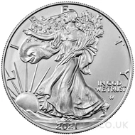 One Ounce American Eagle Type II Silver Coin (2021)