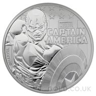 1oz Silver Captain America (2019)