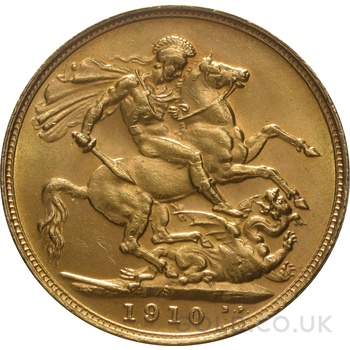 1910 Gold Sovereign Coin Edward VII Sydney