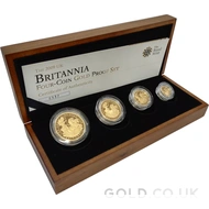 Proof Gold Britannia 4-Coin Box Set (2009)