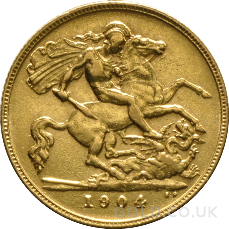 1904 Gold Half Sovereign Edward VII