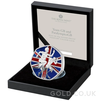2024 Proof 50p Team GB Olympics Silver Coin Boxed