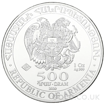 2020 Armenian Noah's Ark Silver Coin 1oz