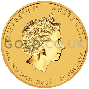 Gold Perth Mint Year of the Pig 1/4oz (2019)
