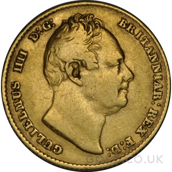 1831 Gold Sovereign Coin William IV